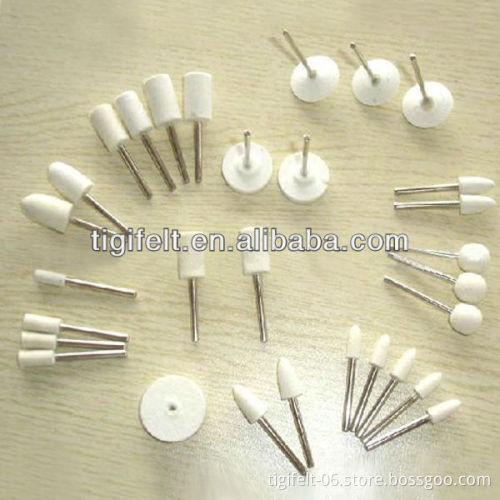 Large supply elliptic cone of felt bobs